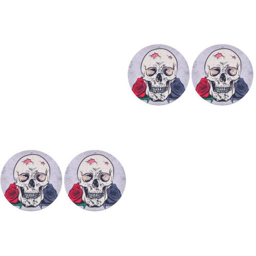 4 Skulls Mousepad with Non-Slip Rubber Base 2