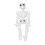 Human Skeleton Model Simulation Movable Mini Full Body Human Skeleton Toy for Teaching Stress Reducing 3