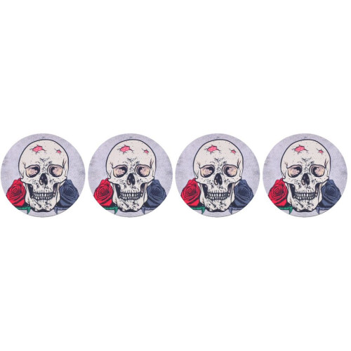 4 Skulls Mousepad with Non-Slip Rubber Base 1