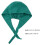 Nurse's hat, adjustable, solid color (green) 1