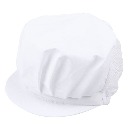 Koksmuts van vuilafstotend mesh-materiaal, ademend, wit 2