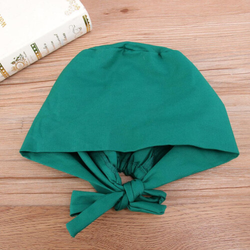 Nurse's hat, adjustable, solid color (green) 1