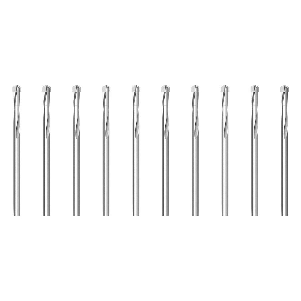10Pcs Twist Drill Round Shank Bit Metal Hole Opener-3.2Mm 7754000315291
