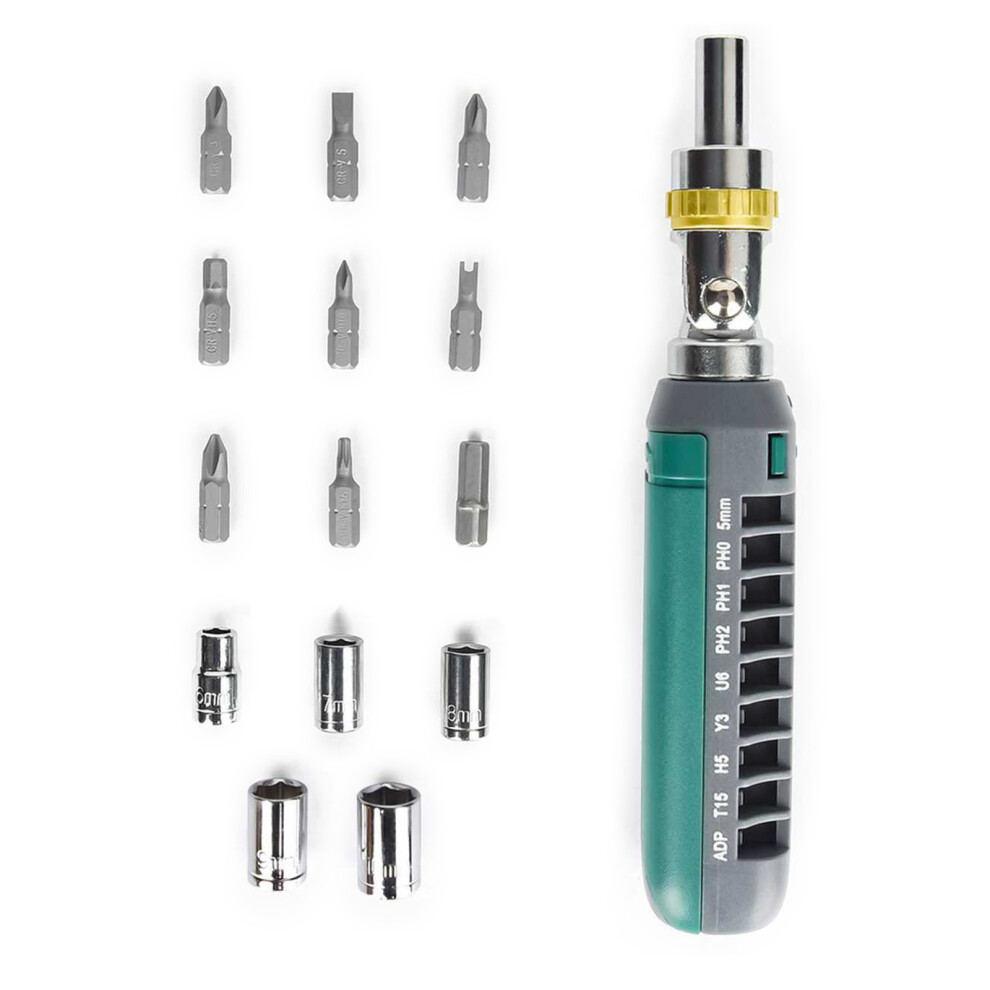 14 In 1 Magnetic Screwdriver Set Ratcheting Screwdriver 7754000328390
