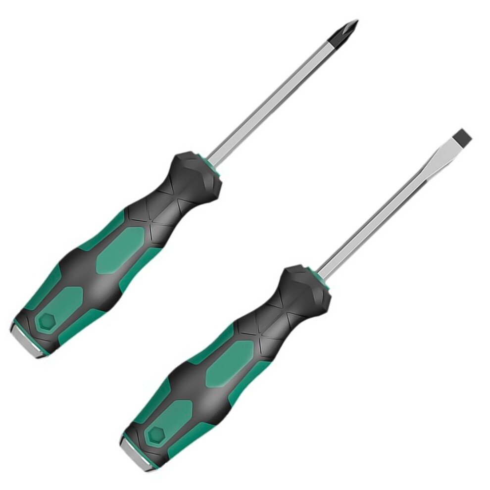 2Pcs Screwdriver Slotted Head Screwdriver Insulated-6.3X100mm 7754000327683
