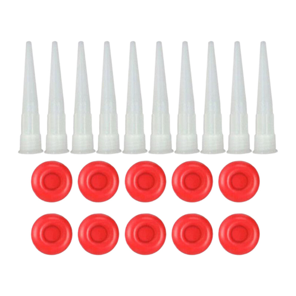 Caulk Tube Sealing Caps Caulk Nozzles-10 Glue Nozzles And 7754000327553