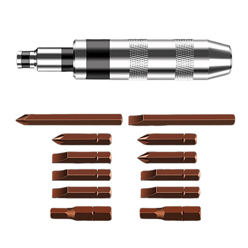 Quality Steel Impact Driver Set Replaceable Attachments Damaged