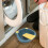 Multifunctional laundry tub with clothesline, small bin for 4