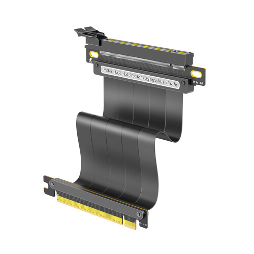 Flexible PCIe4.0 X16 Extension Cable Allowing GPU-180 degrees