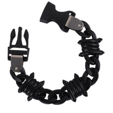 Versatile Matte Acrylic Bracelet Chain for Multiple-matte black