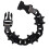 Versatile Matte Acrylic Bracelet Chain for Multiple-matte black 1