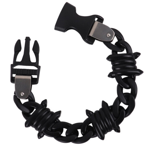 Versatile Matte Acrylic Bracelet Chain for Multiple-matte black