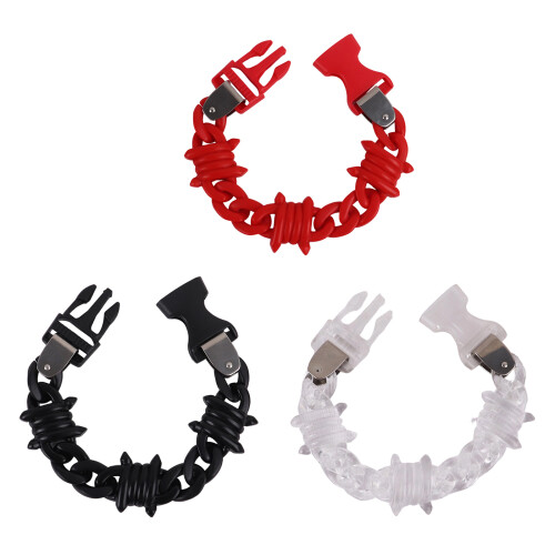 Versatile Matte Acrylic Bracelet Chain for Multiple-matte black 2
