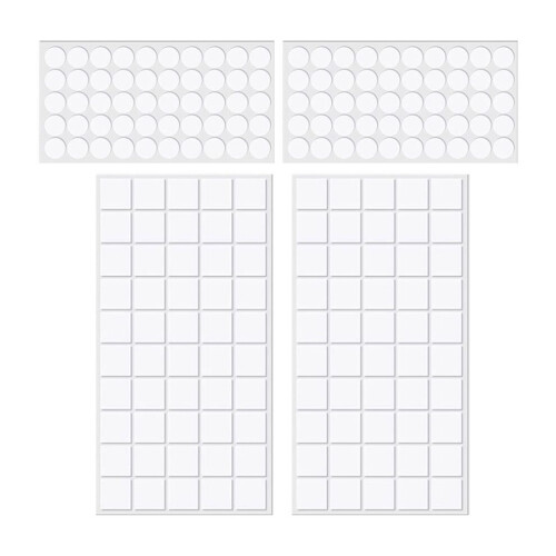 200 pegatinas transparentes de doble cara para globos