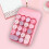 (Pink Mix) Compact 2.4G Wireless 18-Key Keyboard for Space-Saving Use with Laptops and Desktops 2