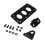 Plate holder, front brackets, license plate holder 1