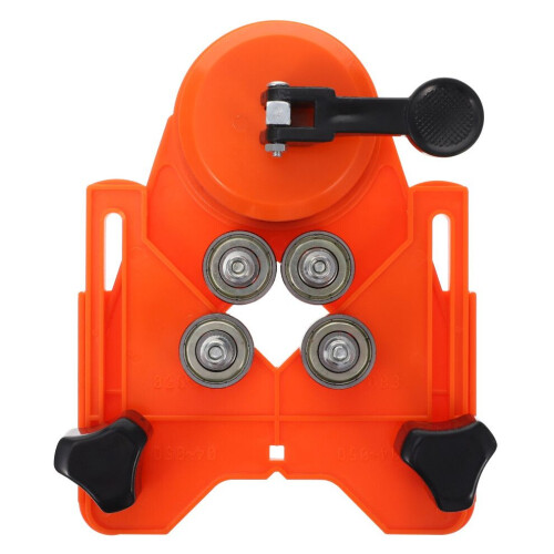Plastic punch holder with drill guide, centered 1