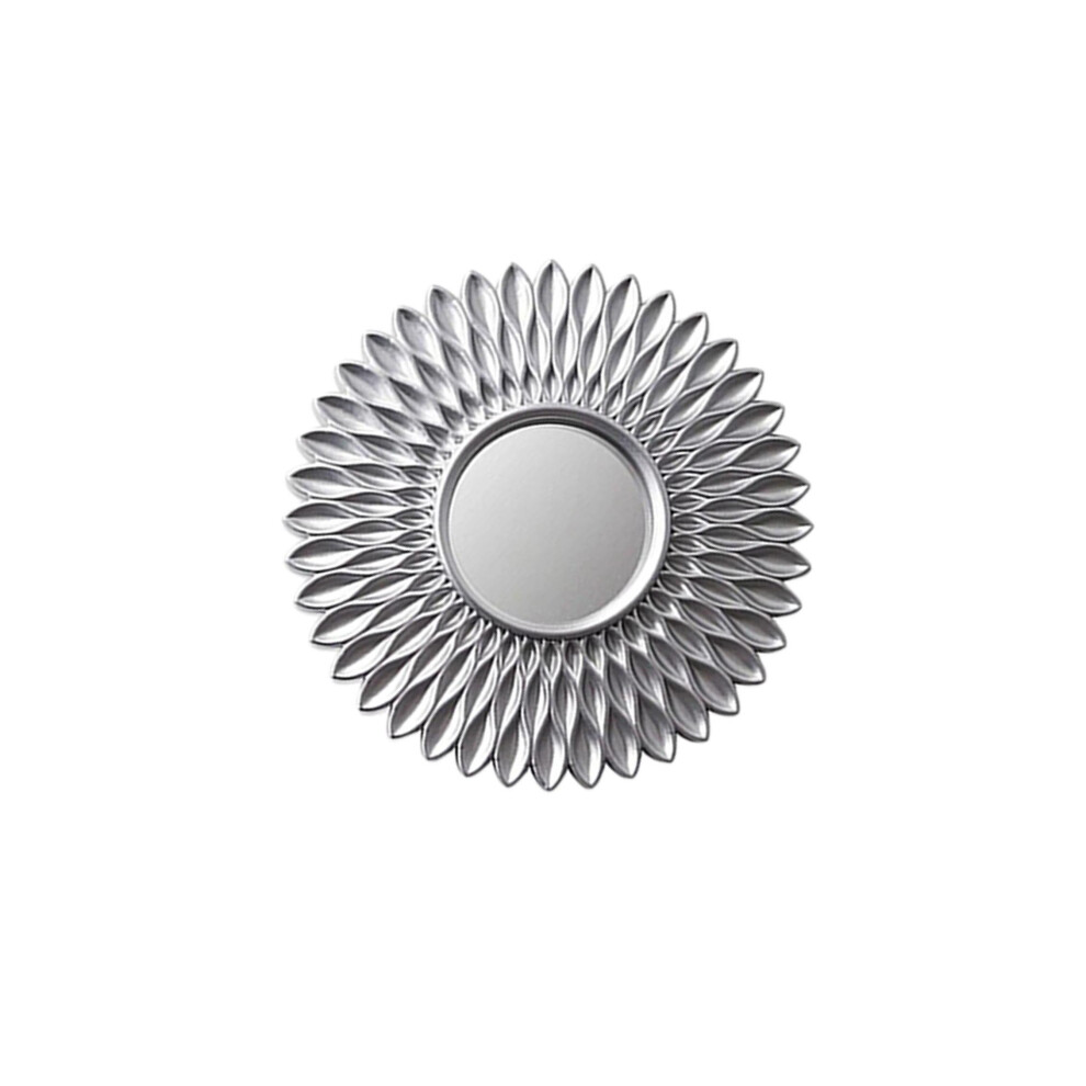 (Flower Shaped Silver, 25cm) Decor Small Decorative Mirror Unique For Living Room Bedroom Bathroom-image-OPC-PMXPTYN-NEW