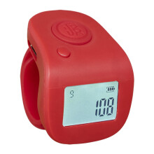 Finger Clicker LED Display Handheld Digital Counter With Finger Ring Design, Red, Track & Field Equipment, Sport Clicker