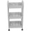 Rolling cart with storage compartments and drawers, mobile shelf 1