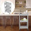 Rolling cart with storage compartments and drawers, mobile shelf 5