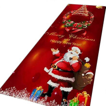 Festive Christmas Doormats for Indoor Home Decor - Merry Xmas Mats in Red and Green