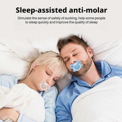 (Blue)Adult Pacifier For Stress Relief Funny Soother Pacifiers For Autisms 1