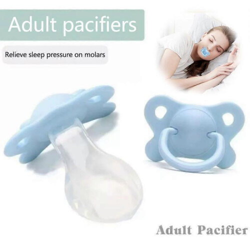 (Blue)Adult Pacifier For Stress Relief Funny Soother Pacifiers For Autisms 2