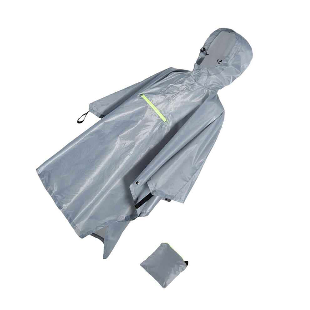 (gray) Adult Rain Poncho Waterproof With Easy On And Off Easy To Put On And-image-OPC-PMXPXYK-NEW