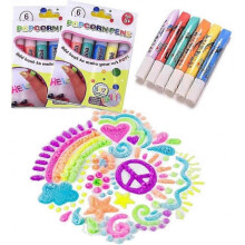 (2 Boxes)3D Magic Bubble Popcorn Pens for Creative DIY Art and Greeting Cards