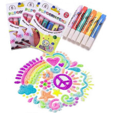 (3 Boxes) 3D Magic Bubble Popcorn Pens for Creative DIY Art and Greeting Cards