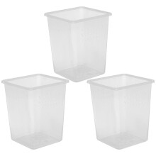 Schnecken-Lebensraumboxen, transparente Kunststoffboxen, 3 Stück