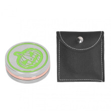 Pumpkin Coin Slider Pumpkin Pattern Push Slider Toy Zinc Alloy Rotation Game Stress Relief Toys with Storage Bag Green