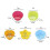(Round) 20 Reusable Silicone Cupcake Liners - Non-Stick Baking Muffin Cups in Assorted Colours 2