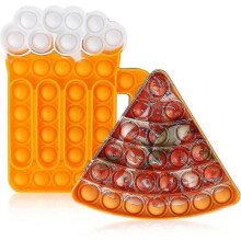 2pcs Push Bubble Pop Fidget Sensory Toy, Autism Special Needs Silicone Stress