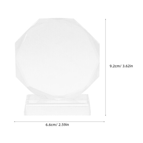 Sublimering blank kristall utmärkelse trofé plack DIY 2