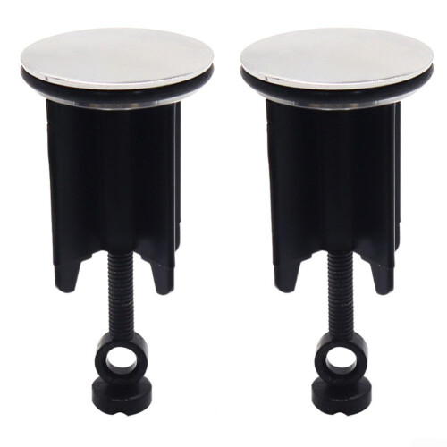 Sink Drain 2-Pack Copper 40mm Diameter Replacement For Wash Basins, Two-Piece Construction, Efficient Drainage