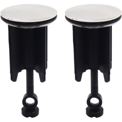 Sink Drain 2-Pack Copper 40mm Diameter Replacement For Wash Basins, Two-Piece Construction, Efficient Drainage 1
