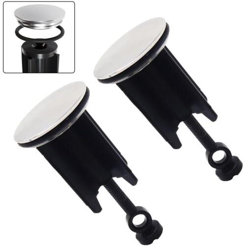 Sink Drain 2-Pack Copper 40mm Diameter Replacement For Wash Basins, Two-Piece Construction, Efficient Drainage 2