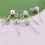 20pcs DIY Earrings with Round Dangle Beads Studs 2