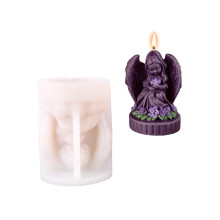 Flexible Silicone Candle Maker Mold With Romance Angel Girl-90