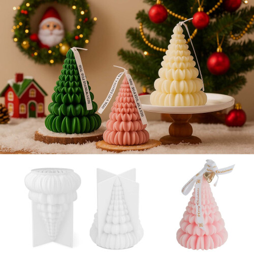 Detailed Silicone Christmas Tree Mold Heat Resistant Material 2