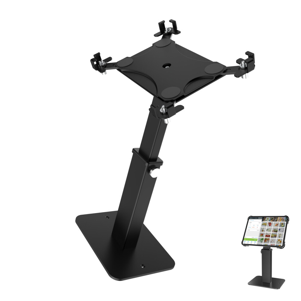 360 Swivels Commercial Tablets Stand Adjustable 8.3"- Black 7696000275017