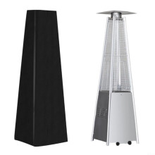 Waterproof 210D Oxford Pyramid Patio Heater Cover 229cm with Air Vents and Pull Cord for Garden Outdoor Stand-Up Heaters