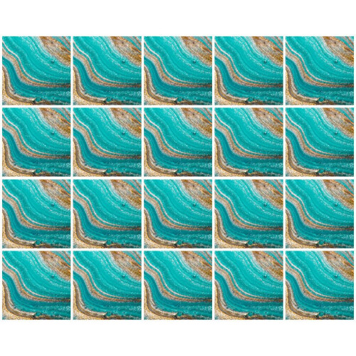 20 tegelstickers, gelamineerd PVC