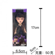 (6 inch black dress) 6-inch action and toy figure doll Adams's Doll Wednesdayadams