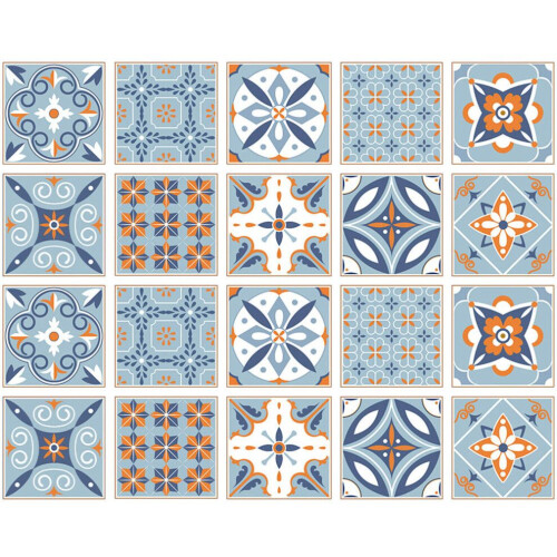 20 väggdekaler med 3D-PVC-keramiska plattor 2