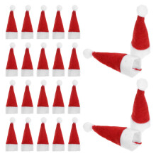 24 mini fleece kerstmutsjes, -design, voor snoepjes