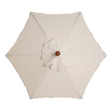 (2m 6bones, white) Stylish Round Garden Parasol - 6/8 Arm Sun Shade Canopy for Patio & Outdoor Relaxation
