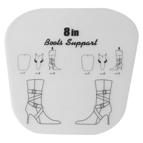 1 pc. Boot Clip, White Plastic 2